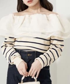 Chico フリル2wayオフショルニットのサムネイル