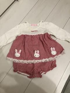 メゾピアノ♡セットアップ♡立体うさぎ♡70のサムネイル