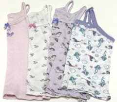 キッズ 女の子 100 キャミソール 4枚セット まとめ売り 肌着 保育園のサムネイル
