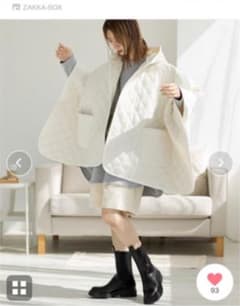 HOLIHI様　専用　ZAKKA-BOX キルティング中綿フードポンチョのサムネイル