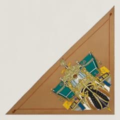 HERMES エルメス トライアングル ジェアン 《ラ・レアル》 ストール