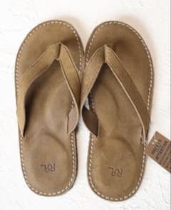 新品*RRL*ラフアウト スエード フリップフロップ *9D ダブルアールエル