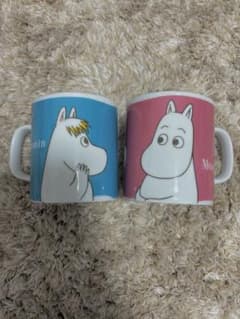 무민 쌍 머그잔 2개 세트