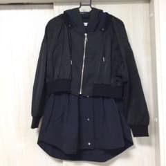 ほぼ未使用♡Eimee Lawエイミーロウ ナイロンベストレイヤード ブルゾンのサムネイル