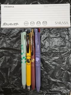 ZEBRA SARASA 포켓몬 볼펜 4 개 세트