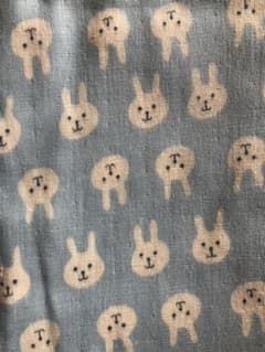 ダブルガーゼ 生地 うさぎのサムネイル