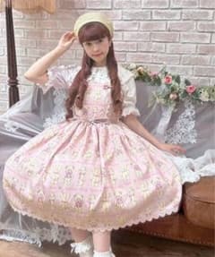 axes femme kawaii フラッフィベアジャンスカ ピンク - メルカリ