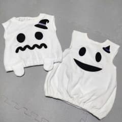 ハロウィンオバケ仮装(80＆90サイズ)　2点セットのサムネイル