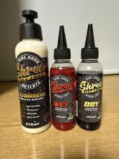 SHRED BIKE CARE チェーンルブドライ　ウエット　パンク防止剤MTBのサムネイル