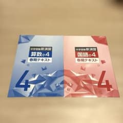 中学受験新演習 小4 春期テキスト 算数・国語 - メルカリ