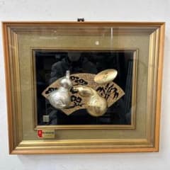 本田様専用 中古 額縁 純金メッキ 瓢箪 61×52cm (24KGP ) - メルカリ