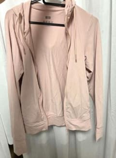 ♪UNIQLO AIRism UVカットパーカー ピンク XS♪のサムネイル