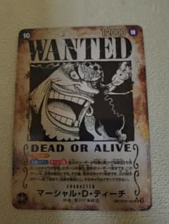 ワンピースカードゲーム マーシャル・D・ティーチ 手配書 黒ひげ SP