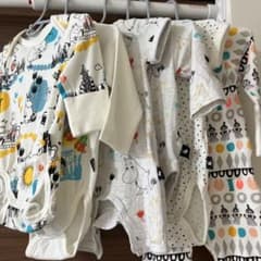 J様専用 ⭐️新品・未使用⭐️ムーミン ロンパース 6点セット 長袖 半袖 新生児のサムネイル