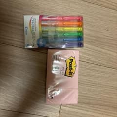 蛍光ペン、ポストイットセットのサムネイル