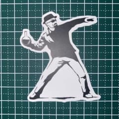 防水ステッカー　no.450 モノクロのサムネイル