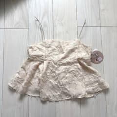 新品 しまむら acham omi ビスチェ アイボリー M