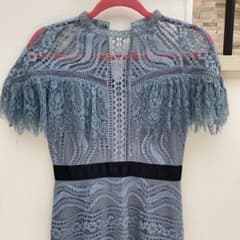 レースワンピース　ブルー　snidel 秋　刺繍　Sサイズのサムネイル