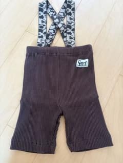 semon サスペンダー付きリブパンツ 100 - 3