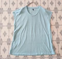 【最終値下げ】DANSKIN 水色 フレンチスリーブTシャツLライトブルーのサムネイル