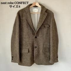 【nestRobe CONFECT】ヘリンボーンツイード ハンティングジャケット nestRobe CONFECT】ヘリンボーンツイード ハンティングジャケット
