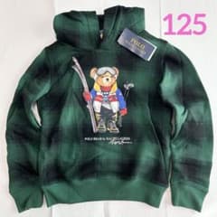 ラスト1点◇ラルフローレン ガールズ ポロベアフリースフーディ 125