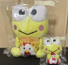 サンリオ当りくじ けろけろけろっぴ ぬいぐるみ＆指人形セットのサムネイル