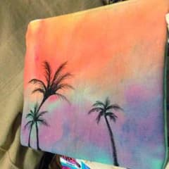 手書き手染めハワイクラッチバッグ