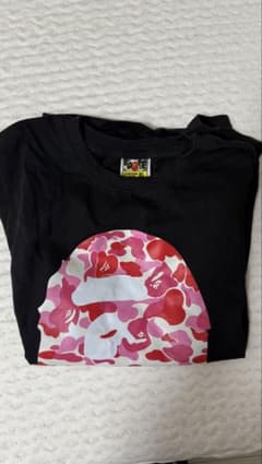 【並行輸入品】アベイシングエイプカモフラージュ柄 黒 Tシャツ APEのサムネイル