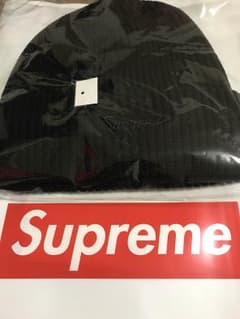 Supreme ビーニー  ニット帽 黒のサムネイル
