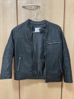 ZARA KIDSブラックライダースジャケットのサムネイル