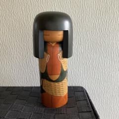 創作こけし 伝統工芸品 彫り込み 東雲季作 「おかっぱ」 約23cmのサムネイル