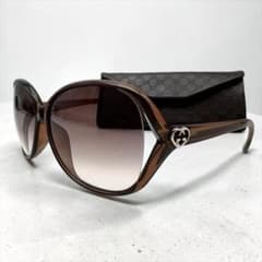 GUCCI グッチ サングラス インターロッキング ラブリーハー ブラウン