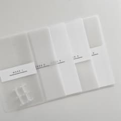 早い者勝ち 韓国 貯金 バインダー カバー リフィル 週予算 シンプル