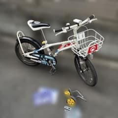 川崎市引き取り】子供自転車スーパーマリオ16インチ補助輪、スタンド