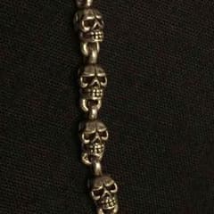 値下げ！シルバースカルネックレスのサムネイル