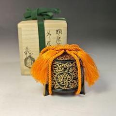 イ743 香合『土居義峰』『蛸唐草蒔絵　外居　香合　共箱』茶道具　漆塗 イ743 香合『土居義峰』『蛸唐草蒔絵 外居 香合 共箱』茶道具 漆