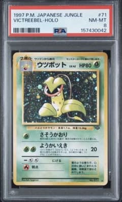 【PSA8】ウツボット　旧裏　第2弾拡張パック　ポケモンジャングルのサムネイル