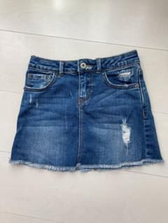 ZARA girlsのダメージデニムスカートのサムネイル