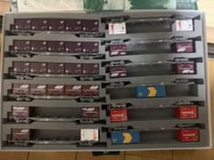 KATO コキ106,107 12両 1両のみ尾灯点灯 コンテナ付