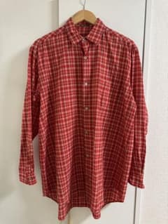 90s Y's for men 長袖ウールシャツ　ダメージありのサムネイル