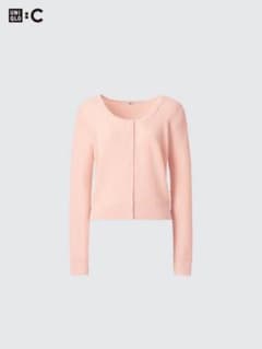 UNIQLO/ユニクロ　:C レースラウンドネックショートカーディガン　Mサイズのサムネイル