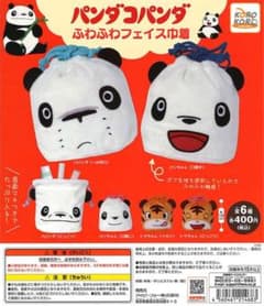 パンダコパンダ　ふわふわフェイス巾着のサムネイル