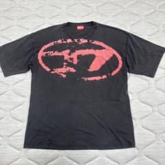 DIESEL ディーゼル Tシャツ ブラック ピンクロゴのサムネイル