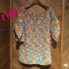 値下げ‼︎♡rich♡の未使用ミックスニットのサムネイル