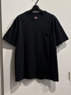 Hanes BEEFY‑T ヘインズ　ビーフィー　ポケット　Tシャツ　L 黒のサムネイル