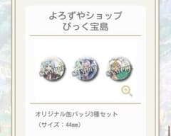 ルーンファクトリー4 缶バッヂ　店舗特典　ビシュナル　ディラス　レオン　3個のサムネイル