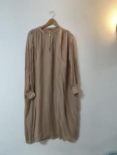dahl'ia ベージュ ロングシャツワンピース 長袖のサムネイル
