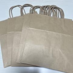 紙袋 手提げ袋 クラフト紙 10枚セットのサムネイル