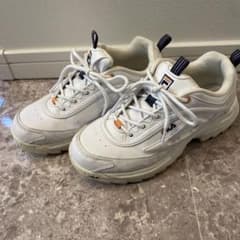 FILA ホワイト スニーカー　24.0cm レディース